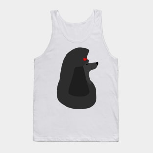 SimpliciTee Poodle - Black Tank Top